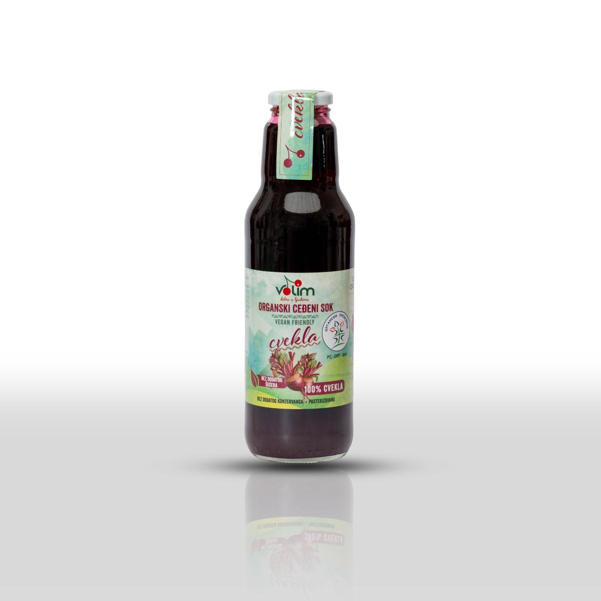 Volim - organski ceđeni sok cvekla 750 ml