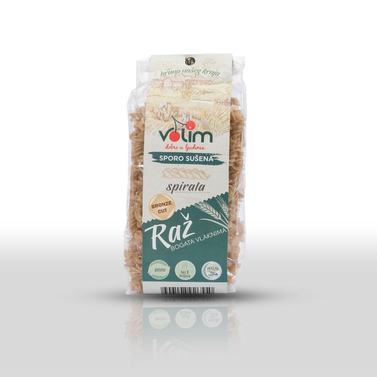 Volim - testenina sa brašnom od raži spirala 250 g